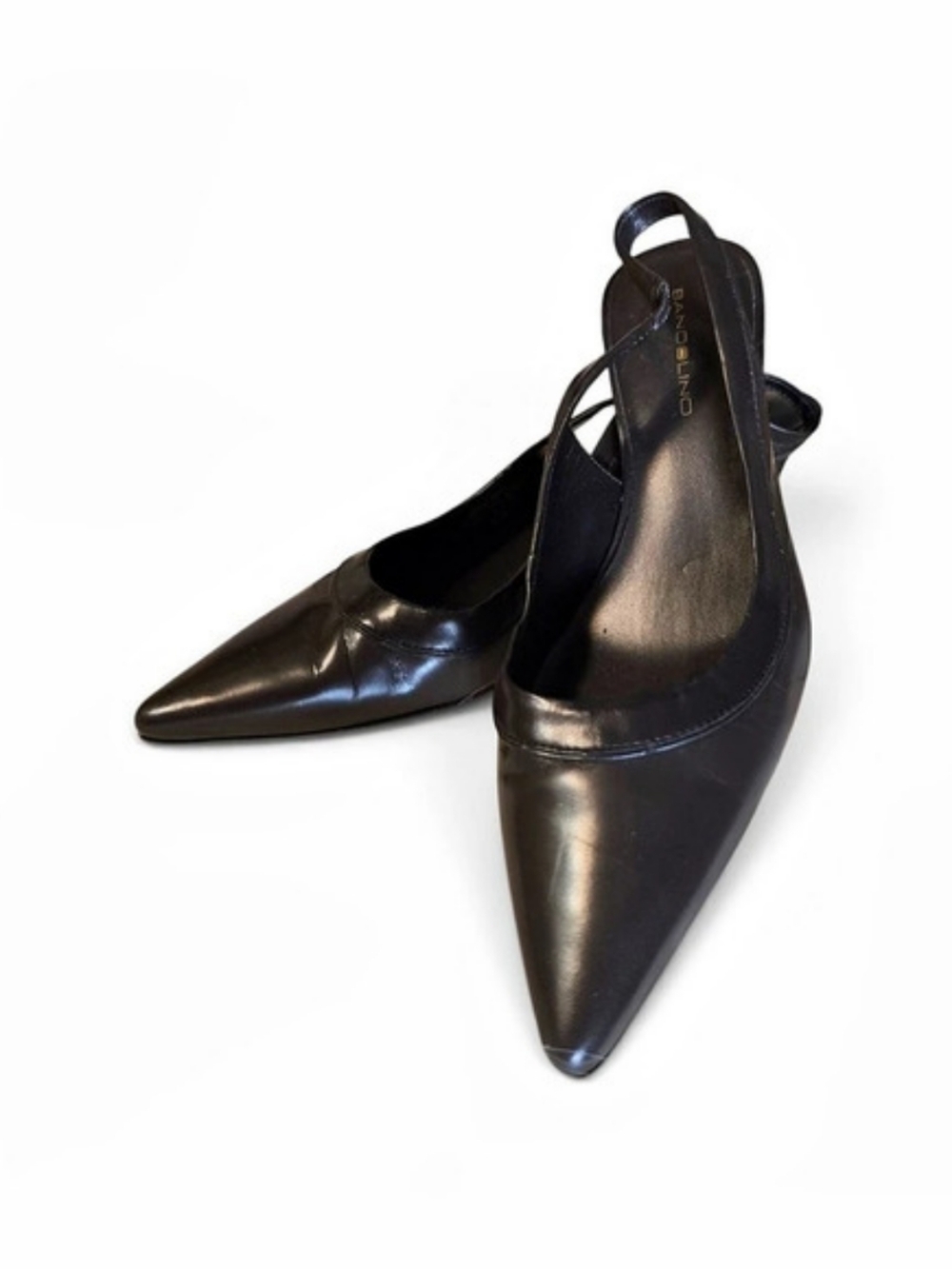 Bandolino Pointed Toe Slingback Heels in Dark Brown Women's Size 9.5 M